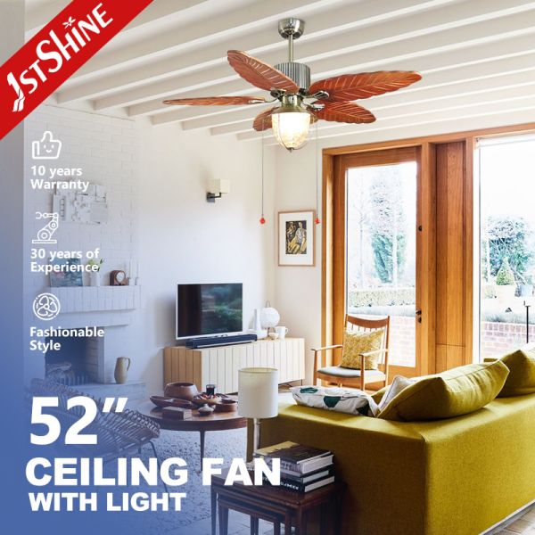 42 Inch Luxury Ceiling Fan Light with AC 220V/50Hz and Traditional Design by