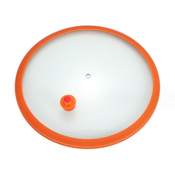 Multipurpose Home Silicone Glass Lid Sustainable Heat Proof Visual Anti-Overflow Pot Lid
