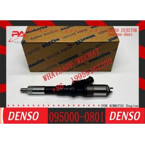 China Common Rail Fuel Injector 095000-0801 095000-0800 6156-11-3100 For KOMATSU HM300-1/1L/HM300TN/WA450-7/WA470-5/WA480-5/D6 on sale