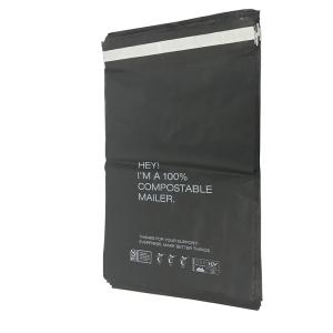 PBAT Poly Biodegradable Garbage Bag Self Adhesive Hot Sealed