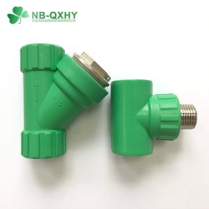 Round Head Code Equal Tees Male Threaded PPR Fitting Forged Plastic Pipe Fitting