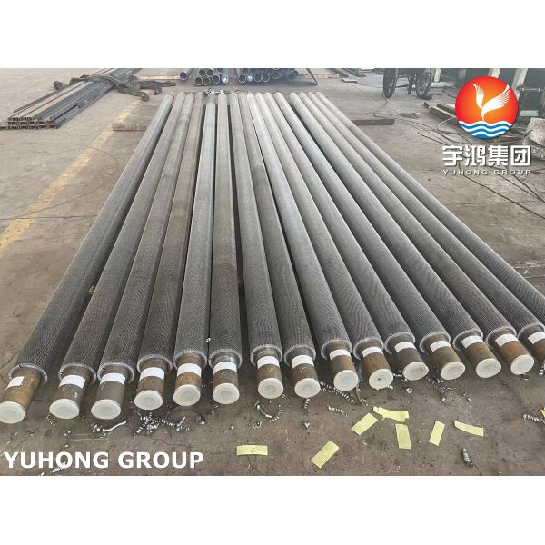 Quality ASTM A335 P9 Welded Helical Serrated Finned Tube With Carbon Steel Fins For Power Plants wholesale