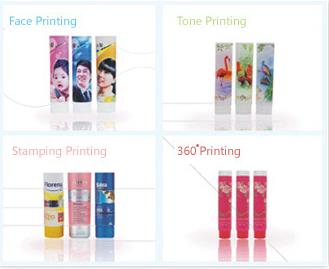 4oz Flexographic Printing Silver Toothpaste Tube With Translucent Shoulder Flip On Cap
