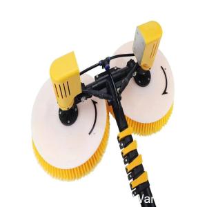 Innovative Two Disc Brushes for Remote Control Cold Water Cleaning of PV Solar Panels