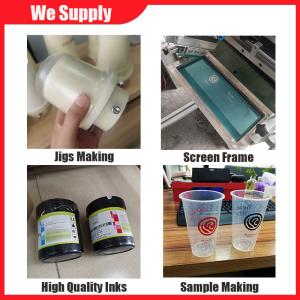 110V 50W Cup Screen Printing Machine 120kg Cylindrical Screen Printer