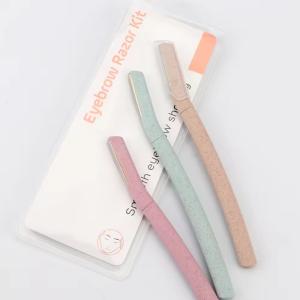 eco friendly biodegradable material Eyebrow Razor for Women Multipurpose Face