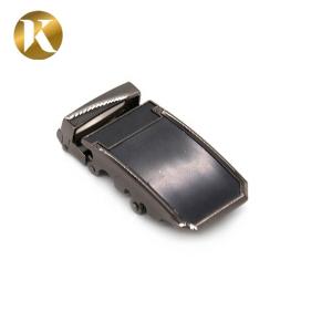 Wenzhou Kml Custom Logo Black Business Zinc Alloy Automatic Belt Buckle