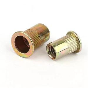 Yellow Zinc Plated Steel Twist-Resistant Rivet Nuts Blind Rivet Nuts