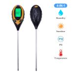 Moisture Gardening Water Soil Testing Machine 4 in 1 PH Meter with LCD Sensor