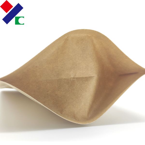Quality 2lb Kraft Paper Pouch Doypack With Zipper Flexible Packaging Stand Up Barrier wholesale