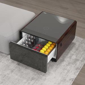Living Room Furniture Smart Mini Fridge Coffee Table with USB Charge and Music