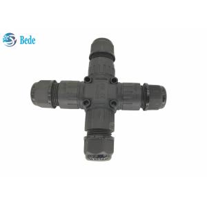 X Type 4-Channel Ip68 Waterproof Connector 3 - Poles Ideal For 3 Pin Wires