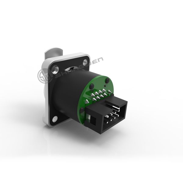 Indoor Outdoor Waterproof RJ45 Connector 8-Pin Network LAN Ethernet Plug Splitter IP44 CAT5e CAT6 Industrial Ethernet Connector