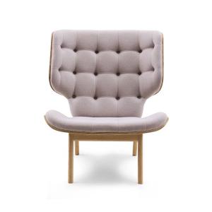 Lobby waiting leisure Fabric sofa chair by curved plywood furniture with wood legs