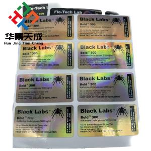 DECA 300 10ml Vial Labels PET Material For Pharmaceutical Use