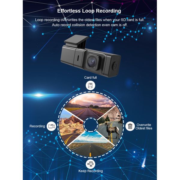 NT96672 Mobile 4K uSB Car DVR Camera Rear Digital Video Recorder WIFI 1080FHD