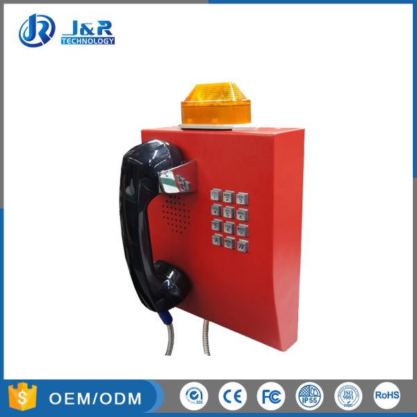 Quality Hospital Vandal Resistant Telephone SIP Industrial Security Phone With LED Light wholesale