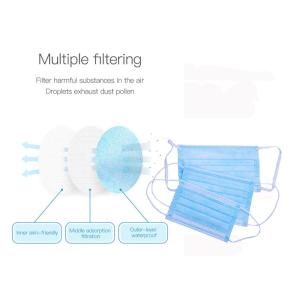 3 Layers Surgical Mouth Mask / Melt Blown Non Woven Fabric Face Mask