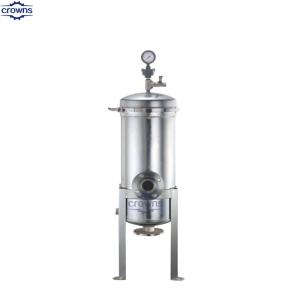 Ss 304/316L Stainless Steel Single Multi Cartridge Filter Housing For Wine Oil
