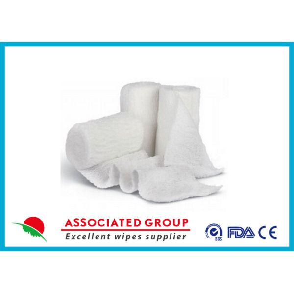 Quality Stretch Cotton Gauze Bandage Rolls , X Ray Detectable Bandages wholesale