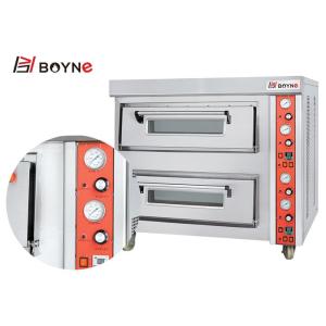 Gas Pizza Deck Oven One Layer 220v For Bread Baking with Stone