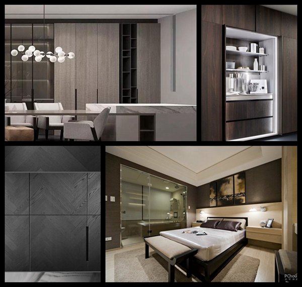 Grain Dyed Wood Veneer Natural American Oak Veneer Bleaching