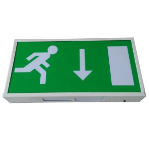 China Wall Surface Mounted Power Charging Led Exit Signs With 3 Hours Operation on sale