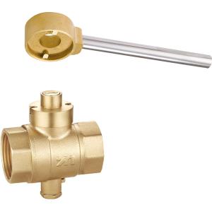 1612 FxF Magnetic Lockable Brass Ball Valve size DN20 DN25 DN32 DN40 DN50 with