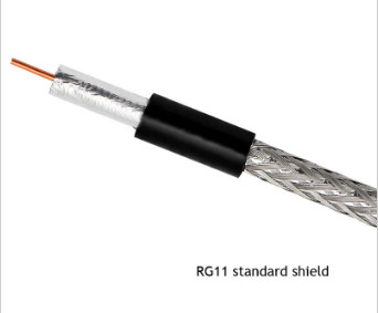 Standard Shield Non-Plenum RG11 Coaxial Cable 14 AWG CCS with CMR Rated PVC