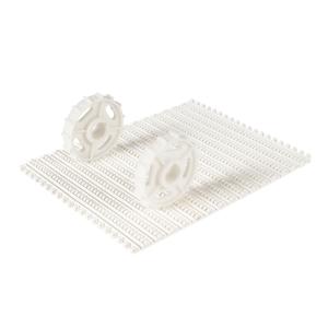 7956 Tab Radius Solid Top Belt Plastic Modular Conveyor Belt