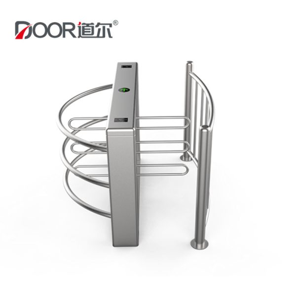 Access Control Stainless Steel Turnstile Gate Security Half Height Pedestrian