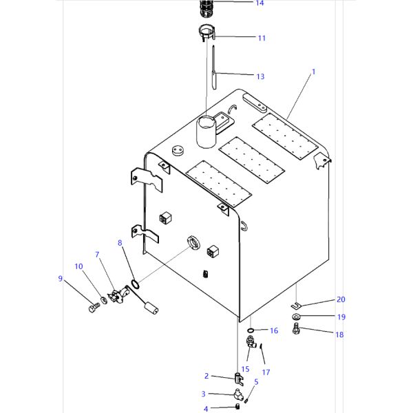 07056-18425 14X-04-21120 22U-04-21231 Filter KOMATSU Excavator Spare Parts For PC240-8K PC290-8K