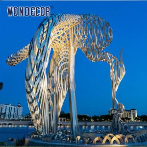 Large stainless steel abstract sculptures suitable for park squares