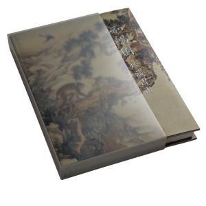 Offset Hardcover Book Printing Cotton Fabric Cover Material With Sleeve