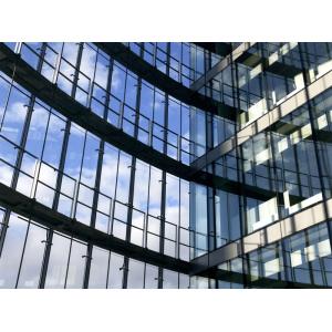 China Double Laminated Thermal And Acoustic Glass Curtain Wall For Large Stations And Airports Comfort And Efficiency on sale