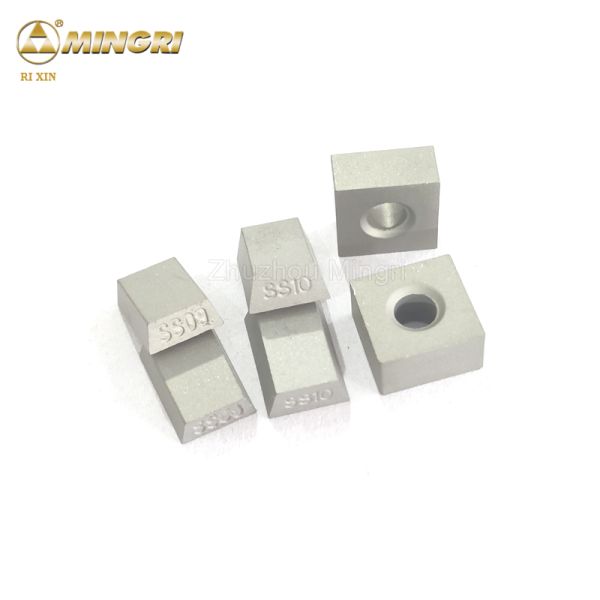 SS09 Flat Cemented Carbide Brazed Saw Blade Tips For Sand Stone Brick Cutting