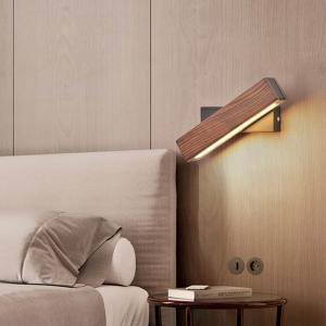 Nordic Solid Walnut Wood Wall Lamp AC110-240V LED Wall Sconces wood wall lamp