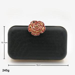Gorgeous Stone Flower Bunch Box Clutch Frame Metal Clutch Frame