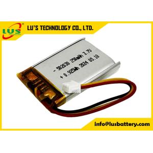 250mAh Lithium Polymer Battery LP502030 3.7V Li Polymer Battery LP502030 3.7V