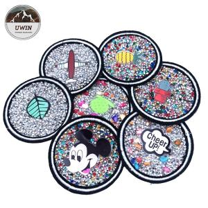 Buy cheap Clothing Custom Iron On Embroidered Patches / Personalised Sew On Badges from wholesalers