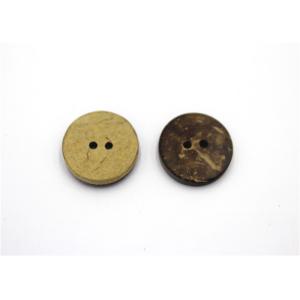 Flat Natural Coconut Buttons Two Holes Eco-Freindly
