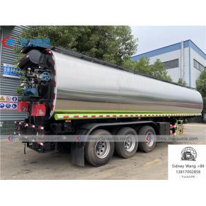 CCC 3 Axle 50000L Stainless Steel Tanker Semi Trailer For Asphalt Delivery