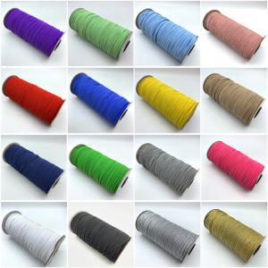 Wholesale flat elastic cord for note book roll packing color elastic band tape