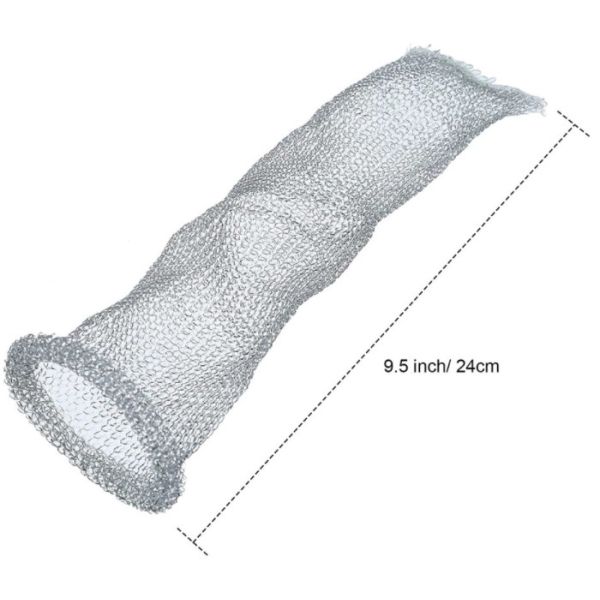 Silver Stainless Steel Knitted Mesh 5ft 10ft Massive Structure Laundry Mesh