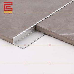Screw Fixed Aluminum Tile Trim Customized Length Brushed White External Corner