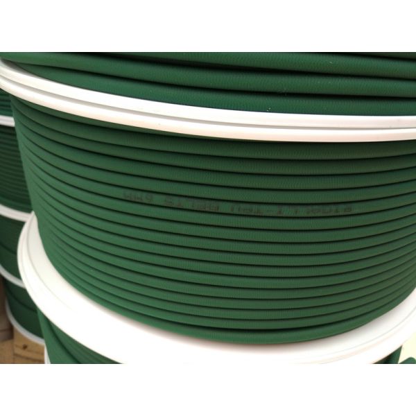 Quality Green Polyurethane Round Belt Low Compression Set For Floor / Roof Tiles Conveying wholesale