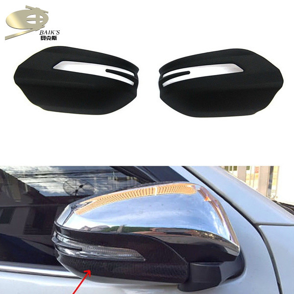 Quality OEM Car Side Mirror Cover Matte Black ABS Material 2/Pcs Package wholesale