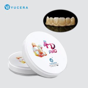 China Yucera 4D Pro Sintered Zirconia Blocks - Multi-layer Translucent B1 Color for Dental CAD/CAM Systems on sale