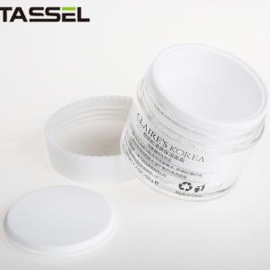 50 30g Round Plastic Cosmetic Jars Personal Use With Liner And Cap