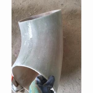 Customization Anti Oxidation FRP Elbow Flanged Glass For Water Gas Oil Convey